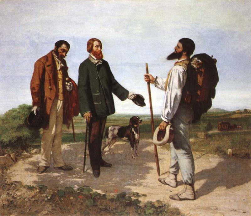 Gustave Courbet Bonjour Monsieur Courbet Germany oil painting art
